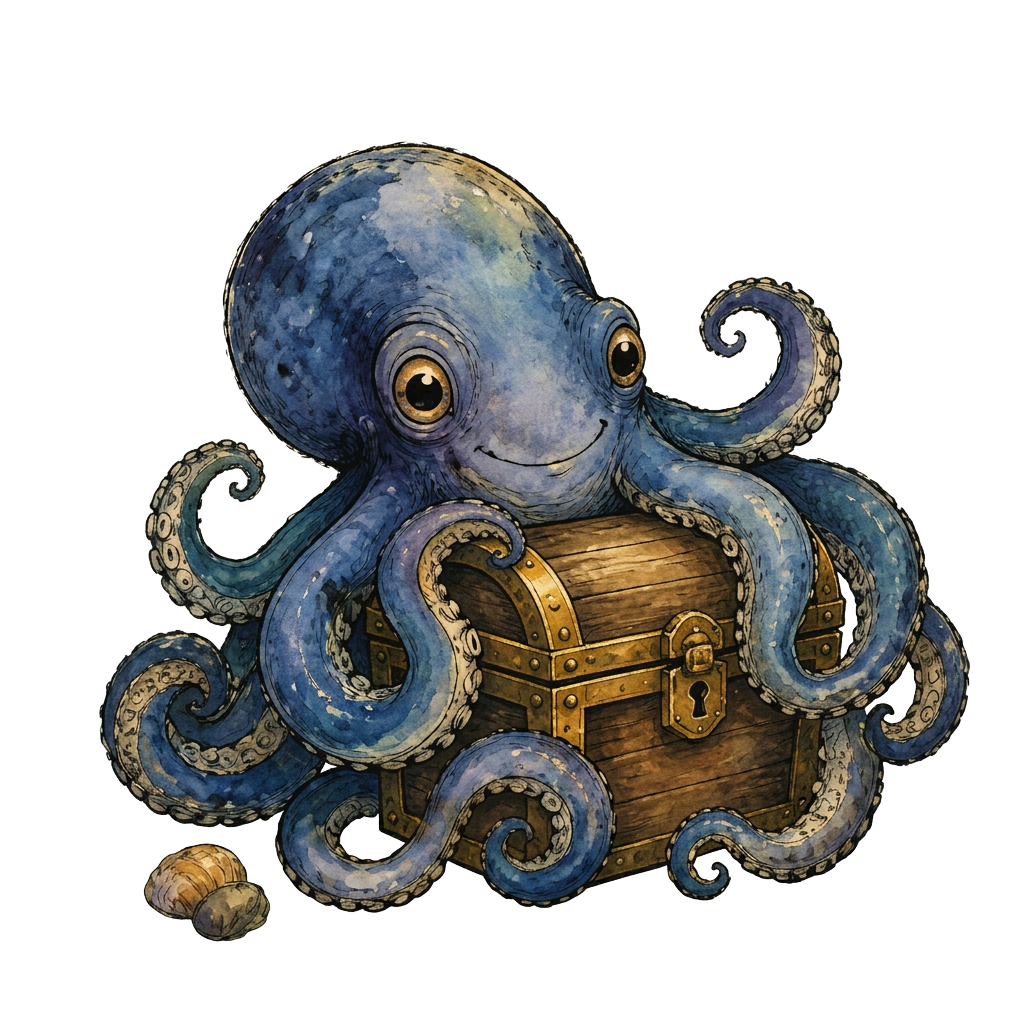 A curious octopus